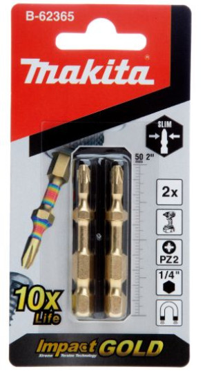 Makita Bity magnetyczne Impact Gold 1/4"  x2szt. B-62365