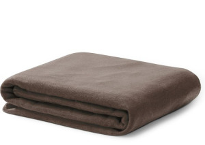 Koc pled brązowo-beżowy 150x200 cm bawełna COLLIGO
