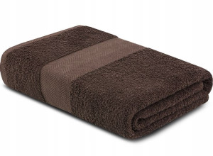 Ręcznik 100x150 brązowy 100% bawełna LENTE