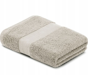 Ręcznik 70x130 kremowy 100% bawełna LENTE