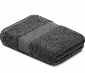 Ręcznik 70x130 szary 100% bawełna LENTE