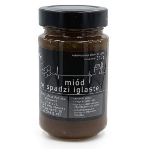 Miód spadziowy iglasty 300g Nadbużańska Pasieka Wędrowna