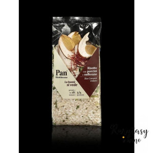 Włoskie Risotto z Ryżu Carnaroli z Borowikami i Szafranem "Risotto con Porc