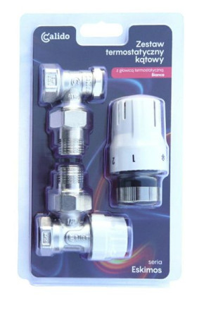 Calido Zestaw termostatyczny kątowy 1/2"