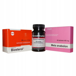 3pak Mocny zestaw Winstrol Metanabol sarm sarms