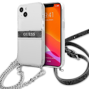 Etui Guess GUHCP13MKC4GBSI Apple iPhone 13 Transparent hardcase 4G Grey Str