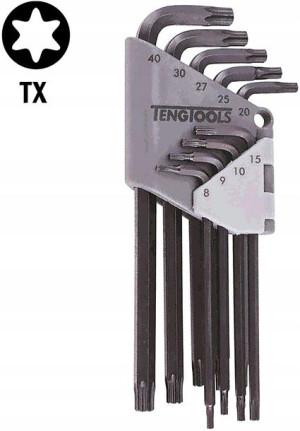 Zestaw 9 kluczy Teng Tools typu TORX