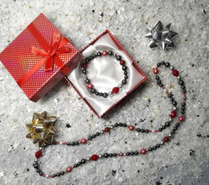 Modny komplet biżuterii z pereł Swarovski Prezent