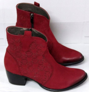 Uni-14 Stylowe Sztyblety Kowbojki Skóra Nat Roz 36