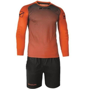 Komplet strój bramkarski Givova Manchester Portiere pomarańczowo-czarny