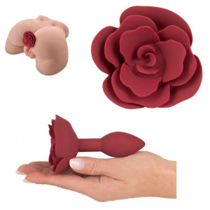 Różyczka Korek Analny silikonowy Róża 10,7 cm