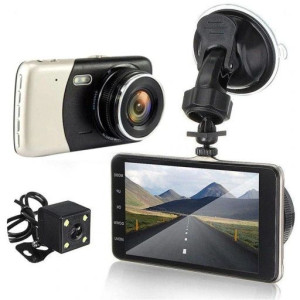 Videorejestrator Jazdy Do Samochodu + Kamera Cofania G-sensor Full Hd