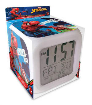 Zegarek elektroniczny budzik Spiderman