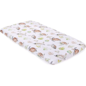 Prześcieradło bambusowe na materac 120x60 cm Turtle / Qbana Mama