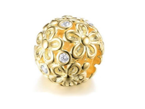 Srebrny Charms Do Pandora Wiosenne Kwiaty Flower