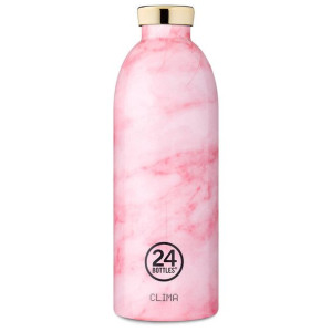 Butelka termiczna 24Bottles Clima 850 ml - marble pink