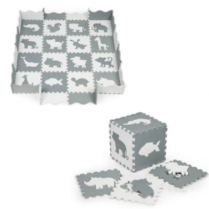 Mata Piankowa Z Płotkiem Puzzle Suchy Basen 36 Elementów Ecotoys