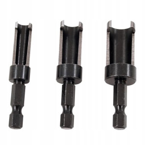 Flekownik do drewna PlugCutter Milescraft - ZESTAW 3 szt.