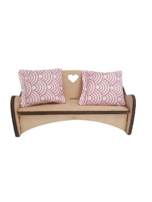 Sofa Kanapa kawowa do domku dla lalek MDD