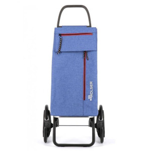 Wózek na zakupy Rolser RD6 Wallaby TWEED 6 kołowy - azul