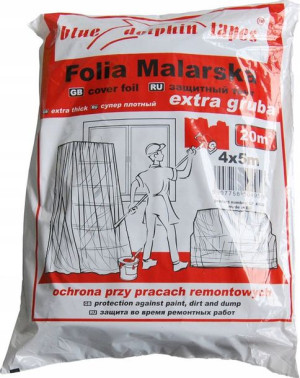 Folia Malarska 4 X 5 M Blue Dolphin Bdt Extra Gruba