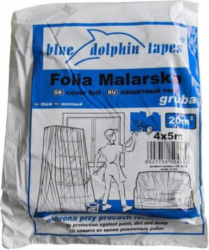 Folia Malarska Gruba Blue Dolphin 4m X 5m 20m²