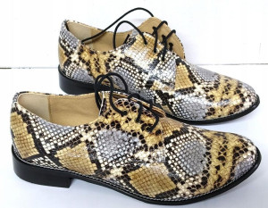 Stylowe Oxfordy Modne Jazzówki Skóra Nat. Uni-9