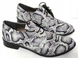 Stylowe Oxfordy Modne Jazzówki Skóra Nat. Uni-9