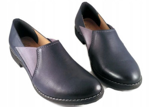 Uni-121 Stylowe Wygodne Mokasyny Skóra Nat Roz 41