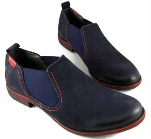 Uni-122 Stylowe Wygodne Mokasyny Skóra Nat Roz 38
