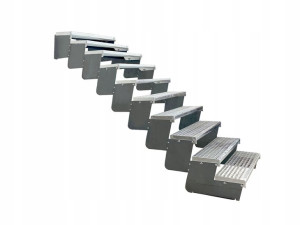 Schody modułowe MODULO metalowe regulowane 10 stop