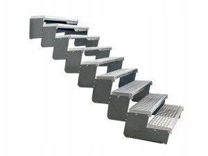 Schody modułowe MODULO metalowe regulowane 9 stopn