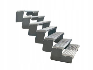 Schody modułowe MODULO metalowe regulowane 7 stopn
