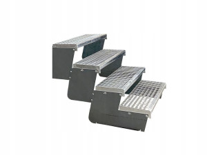 Schody modułowe MODULO metalowe regulowane 4 stopn