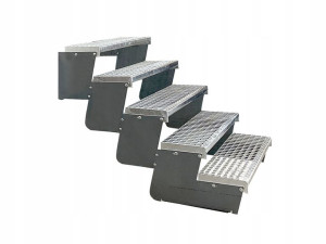 Schody modułowe stalowe metalowe regulowane 5 stop