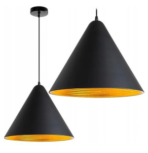 Lampa Wisząca Sufitowa Żyrandol Black Gold 23 cm
