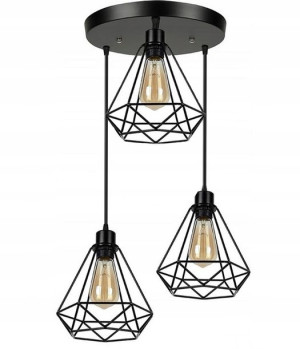 Lampa Sufitowa Wisząca W Stylu Loft Reno 3x E27