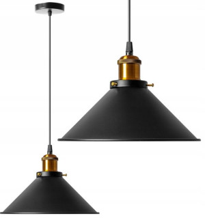 Lampa Sufitowa Wisząca Porto Loft Industrial Czarn