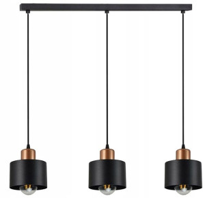 Lampa Wisząca Potrójna Led Plafon Cali 3cp Złota
