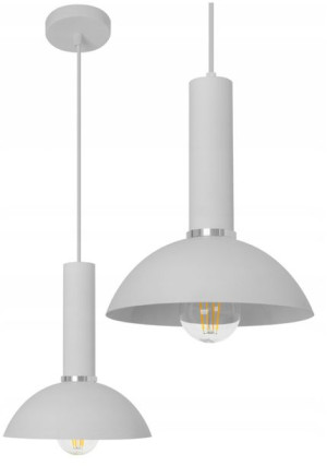 Lampa Wisząca Sufitowa White 20 Cm E27 Biała