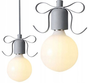 Oprawa Lampa Wisząca Narni Metal Kokarda Wstążka