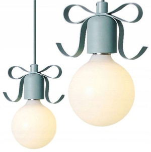 Oprawa Lampa Wisząca Narni Metal Kokarda Wstążka