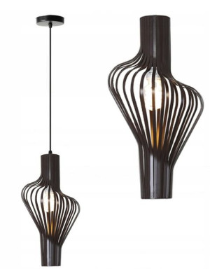 Lampa Sufitowa Geometryczna Metalowa Czarna E27