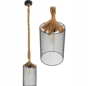 Lampa Sufitowa Wisząca Sznur Lina Podwójna Retro