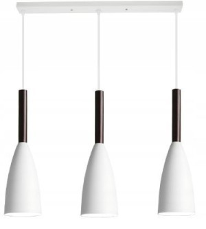 Lampa Wisząca Metal Drewno Loft Letiz Led Biały