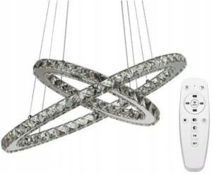 Lampa Wisząca Żyrandol Glamour Kryształowa + Pilot
