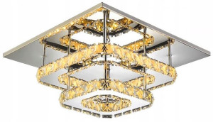 Lampa Sufitowa Plafon Kryształ LED 30cm 8W Ciepła