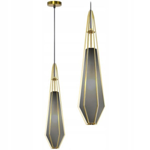 Lampa Sufitowa Wisząca Diament Grafit E27