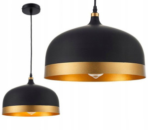 Lampa Wisząca Loft Fox Metal Industrial Gold