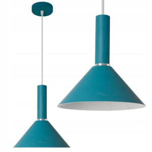 Lampa Sufitowa Wisząca Żyrandol Niebieski Osti